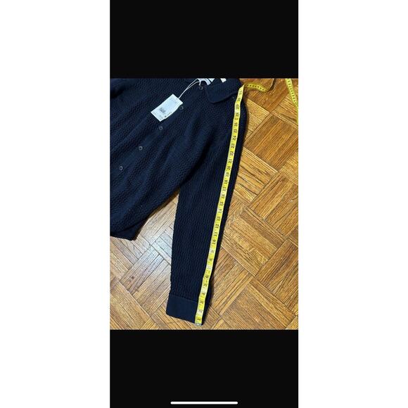 COS Wool Open Knit Collared Cardigan Sweater Size L $135 - Picture 7 of 10